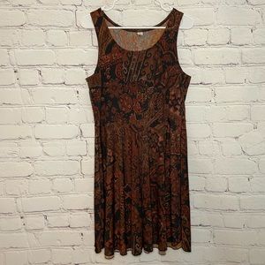 Trucci Brown/Black Sleeveless Mini Dress
